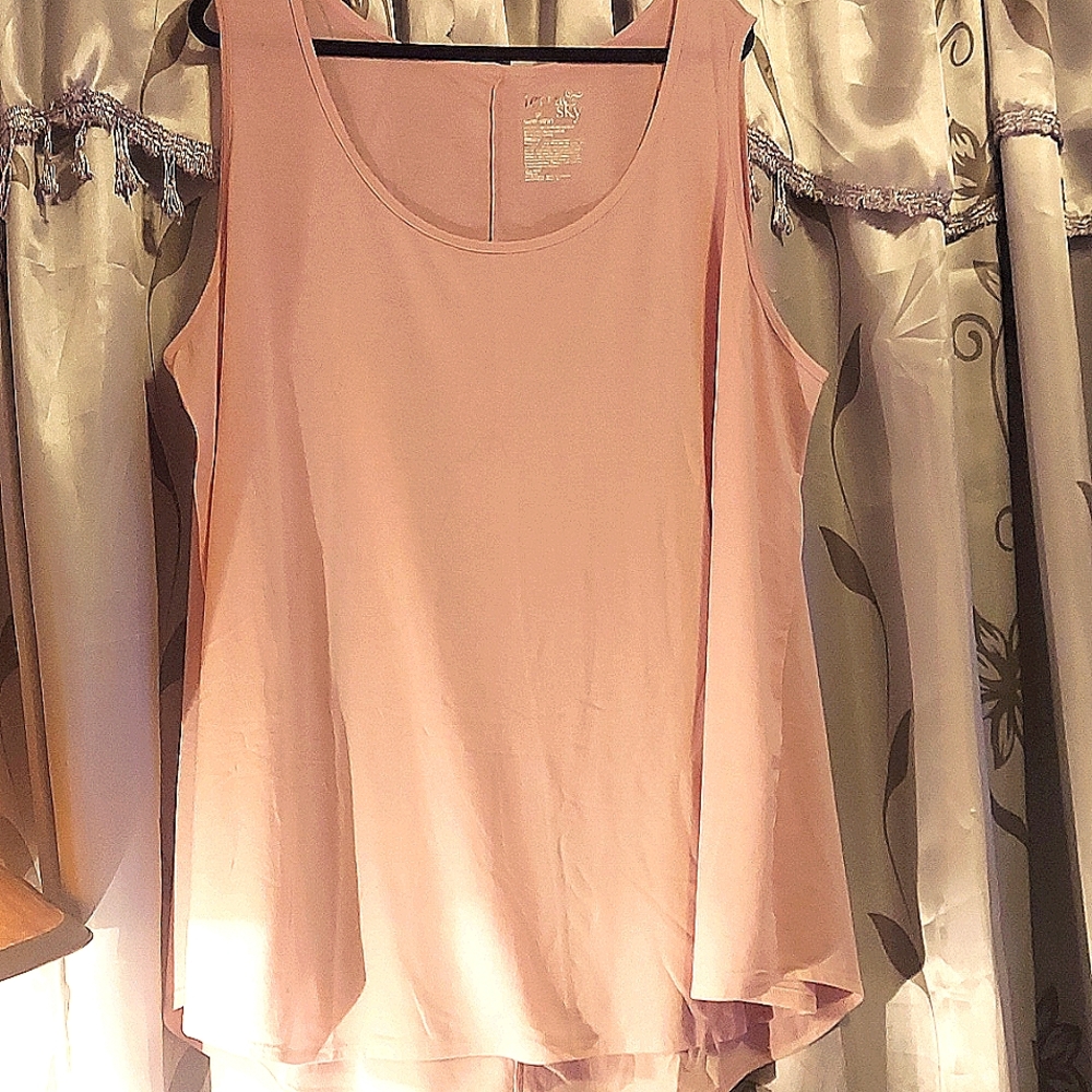 Peach 3X loose tank